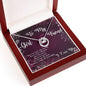To My Girlfriend, My Best friend, pure luck.' pendant necklace