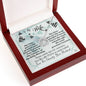 My Wife, My Love, Pure luck.' This pendant necklace