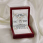 TO: MY WIFE, MY SOUL MATE, MY QUEEN pure luck, pendant necklace