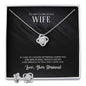 Love Knot Earring & Necklace Set For Wife