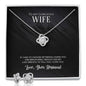 Love Knot Earring & Necklace Set For Wife