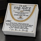 To My Husband, My Soul Mate, My King, Cuban Link Chain